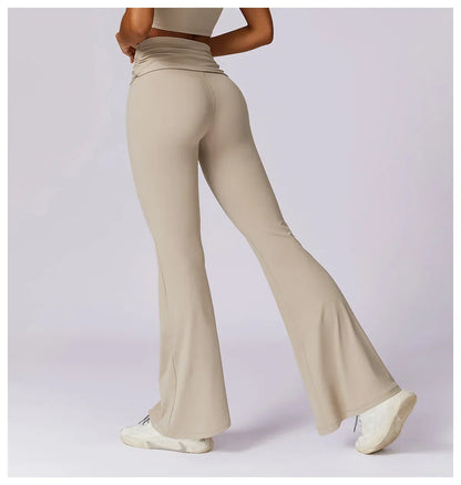 Leggings de yoga taille haute Beauté & Santé, sensation naturelle, tissu extensible, parfaits pour fitness et relaxation.