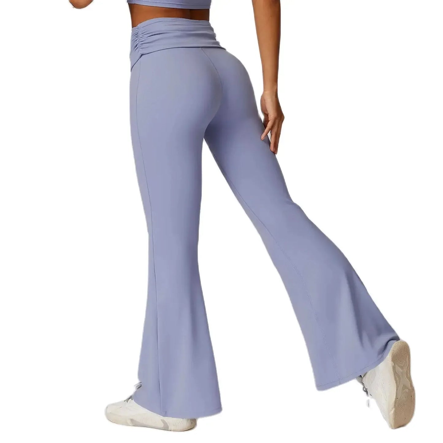 Leggings de yoga taille haute Beauté & Santé, coupe naturelle, tissu extensible, parfait pour la détente et l'exercice.