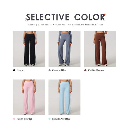 Legging de yoga décontracté de Beauté & Santé, coupe évasée, tissu confortable, parfait pour le sport et la détente.