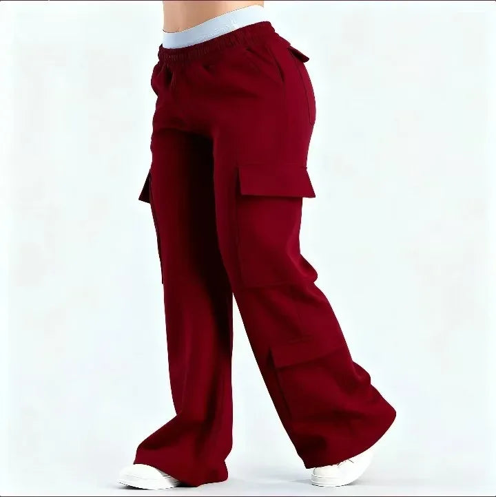 Legging decontracté à jambe droite avec poches, marque Beauté & Santé, style streetwear, tissu confortable et tendance.