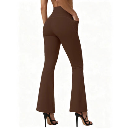 Legging sport taille haute Beauté & Santé avec effet galbant et poches, idéal pour femme, tissu extensible et confortable.