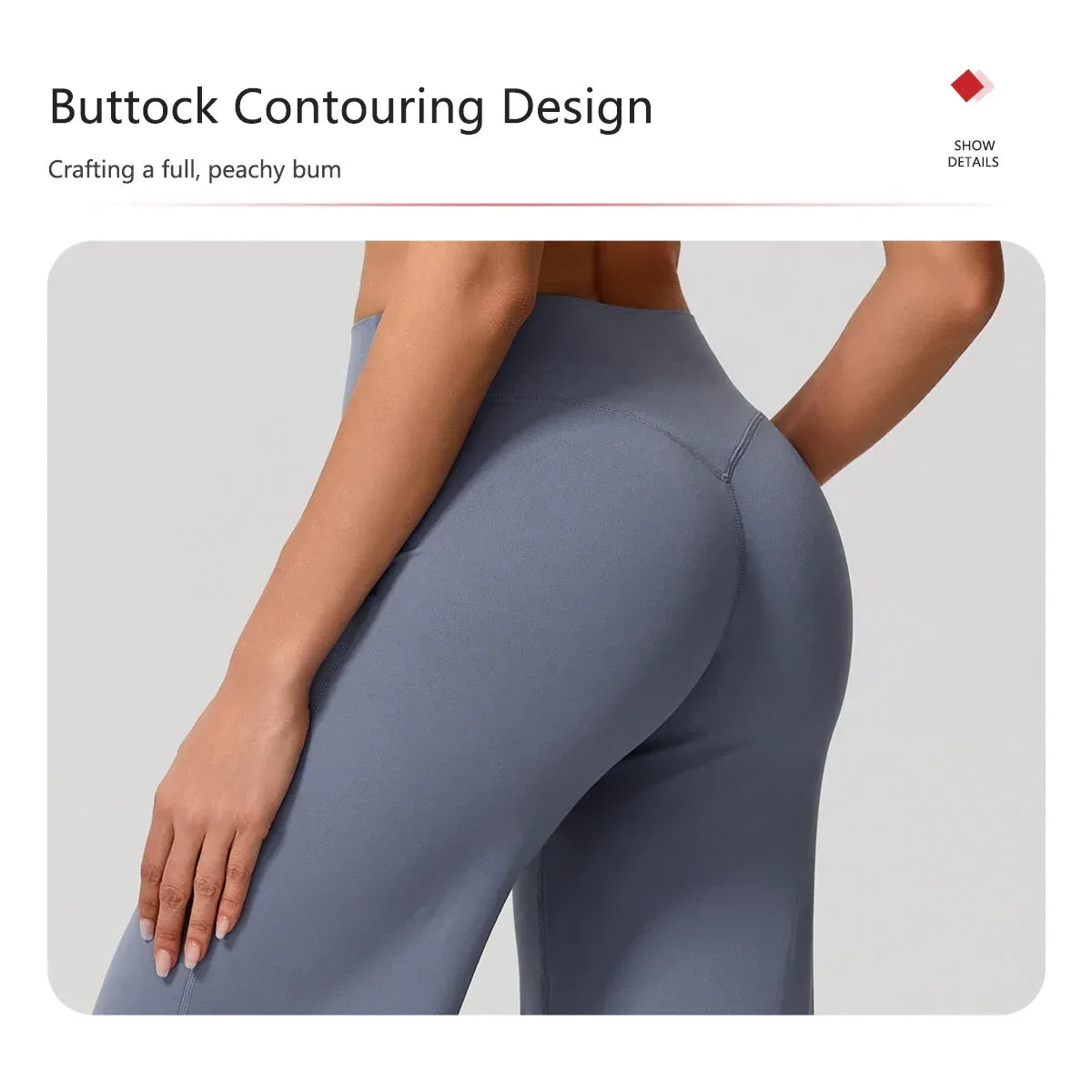 Legging de yoga sport décontracté de Beauté & Santé, coupe évasée, tissu confortable pour exercices ou détente.