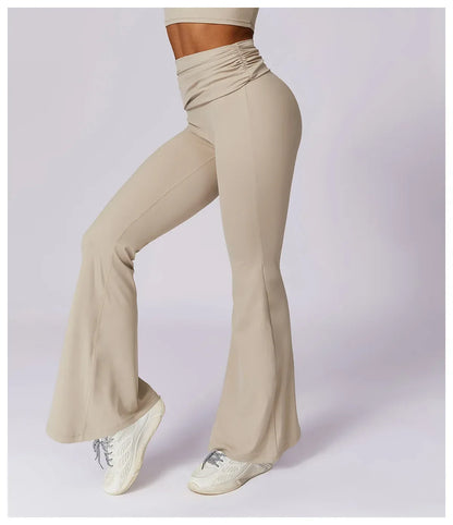 Legging de yoga taille haute Beauté & Santé, mode naturelle, tissu extensible, conçu pour le confort et la flexibilité.