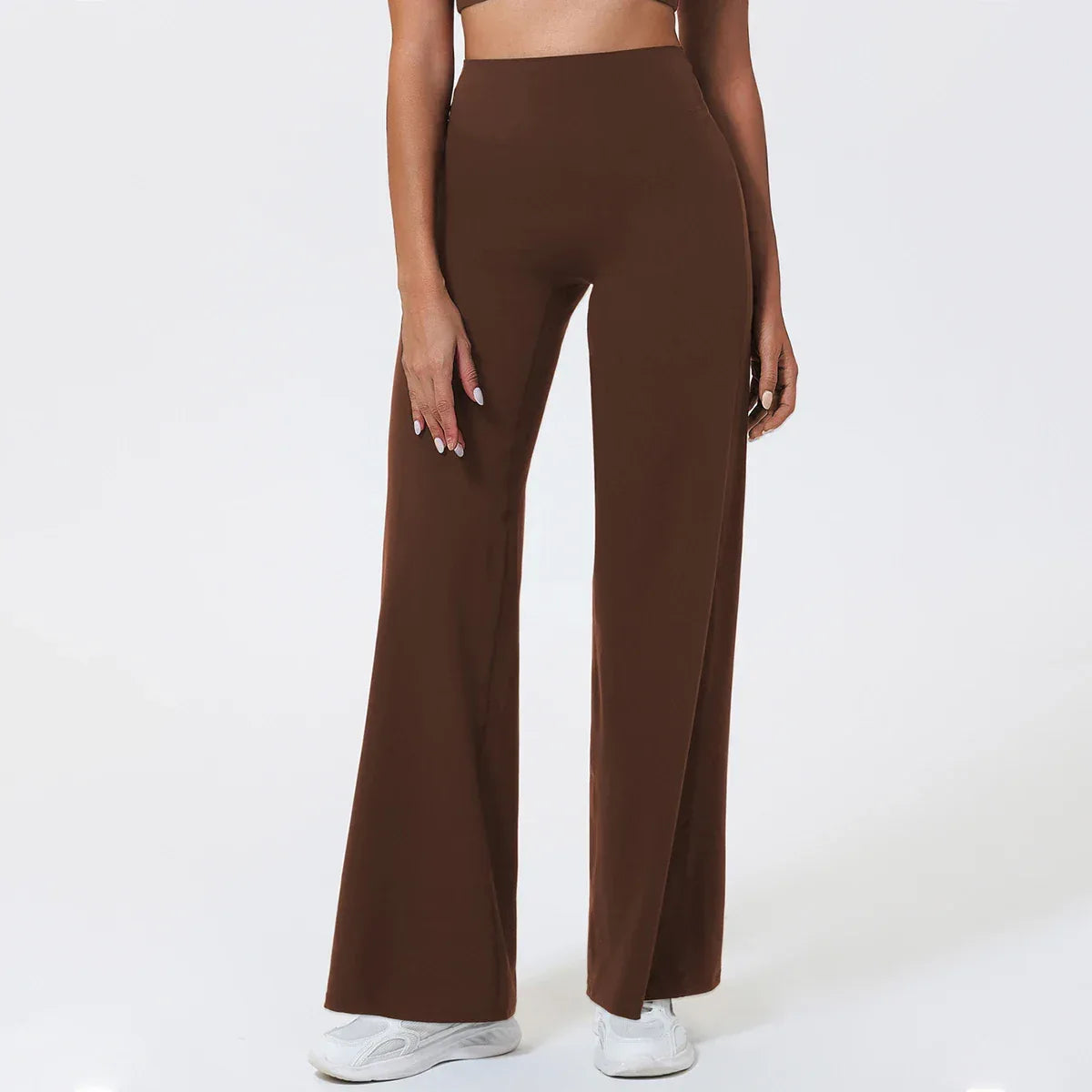 Legging de yoga sport décontracté Beauté & Santé, coupe évasée, tissu léger et confortable pour la pratique sportive.
