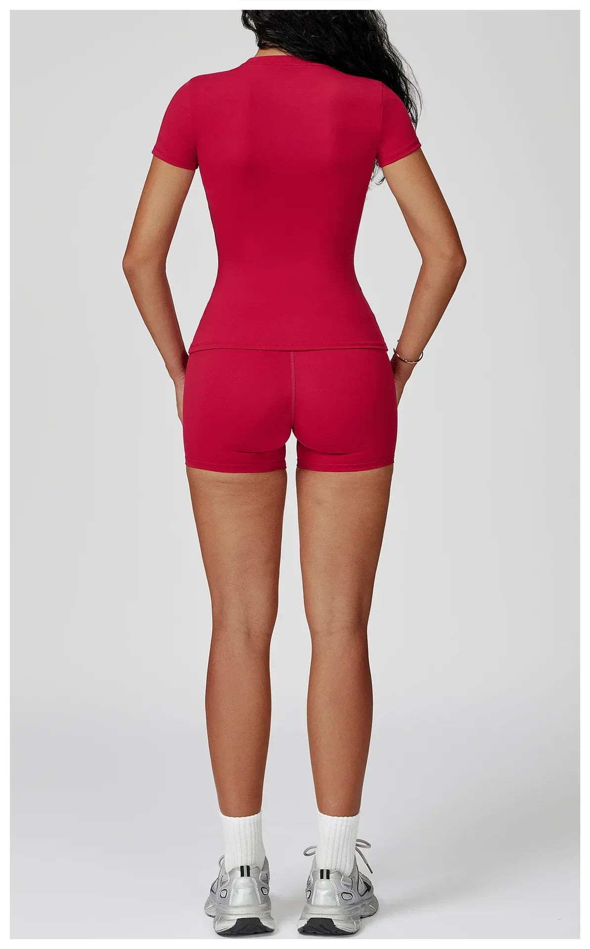 Leggings de yoga 2 pièces à manches longues de la marque Beauté & Santé, pantalon ajusté et haut confortable pour l'exercice.