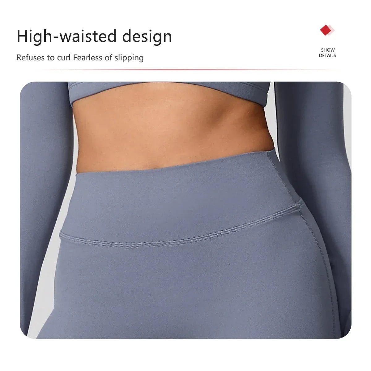 Leggings de yoga décontractés de la marque Beauté & Santé, tissu évasé et confortable pour la pratique sportive.
