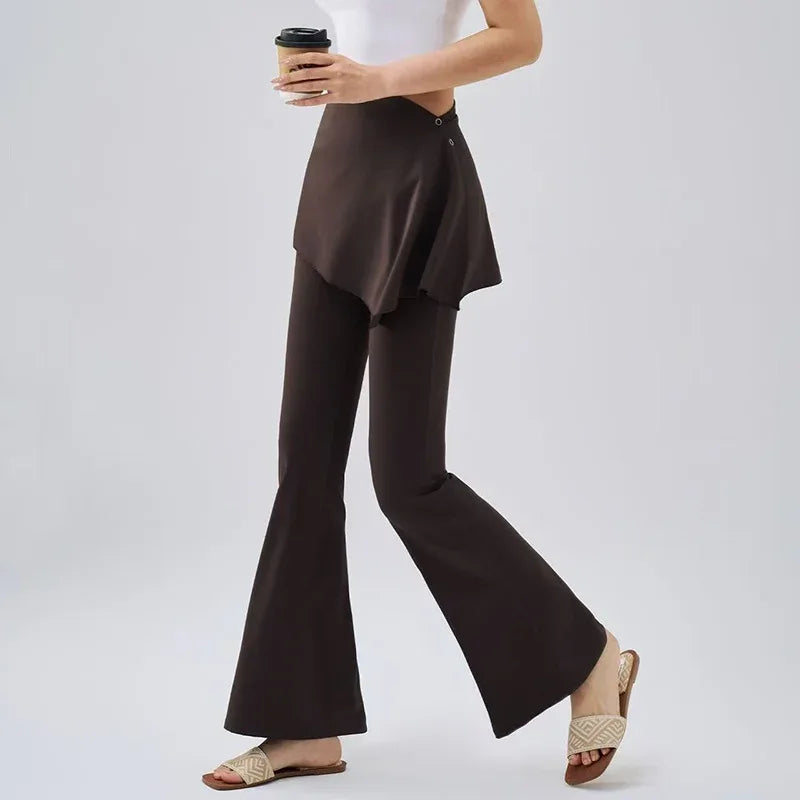 Leggings de sport Pilates taille haute Beauté & Santé, tissu extensible et confortable, parfait pour l'entraînement et la détente.