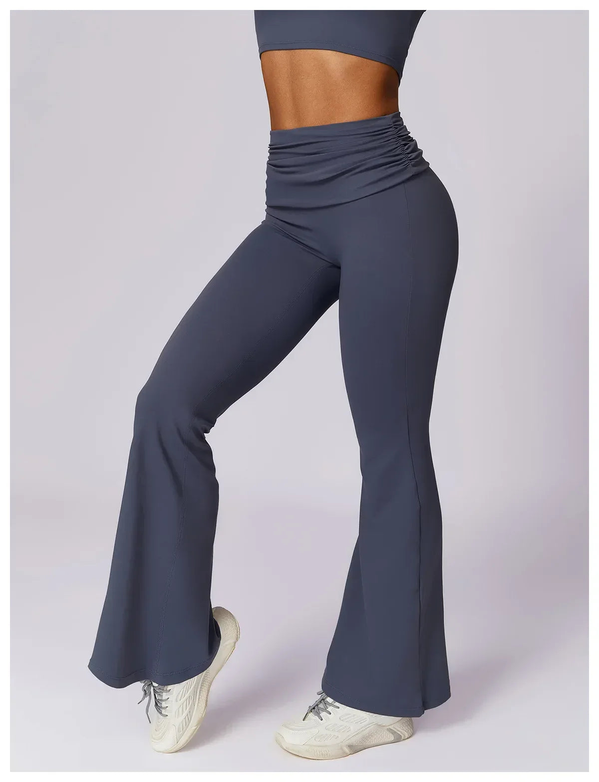 Legging de yoga taille haute Beauté & Santé, design naturel, confortables, en tissu extensible pour l'exercice et le bien-être.