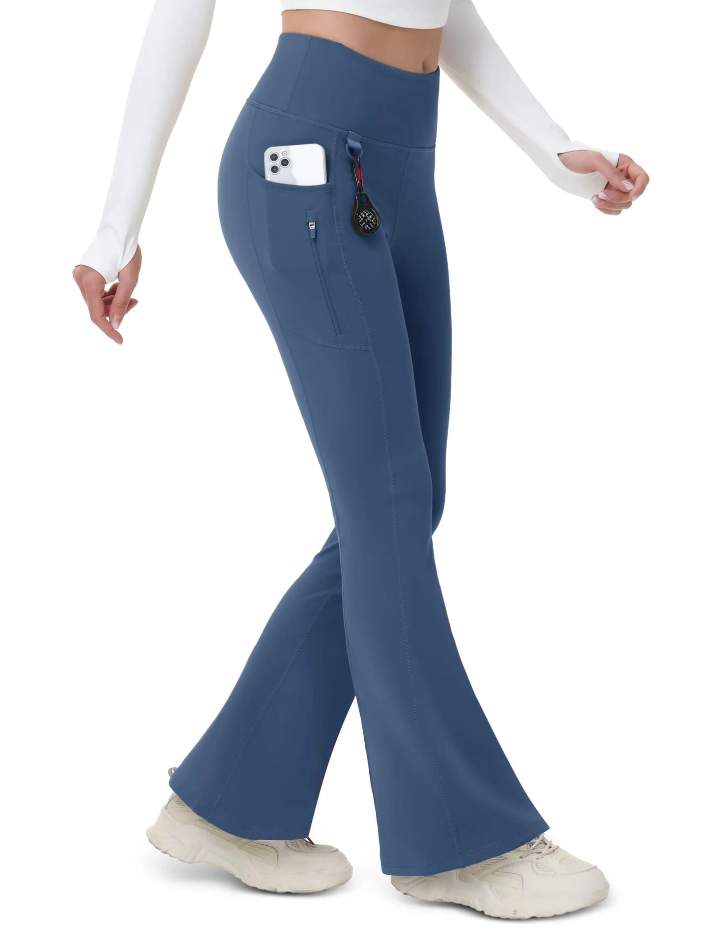 Legging thermique imperméable pour femme de la marque Beauté & Santé, tissu chaud et résistant à l'eau, ajusté et confortable.