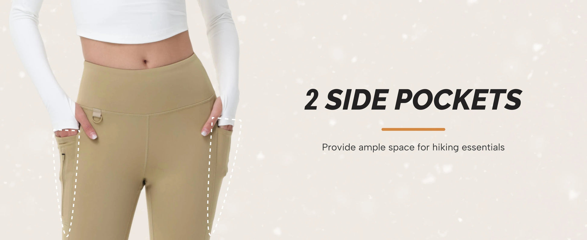 Legging thermique imperméable pour femme de la marque Beauté & Santé, tissu épais et doublé pour le froid et la pluie.