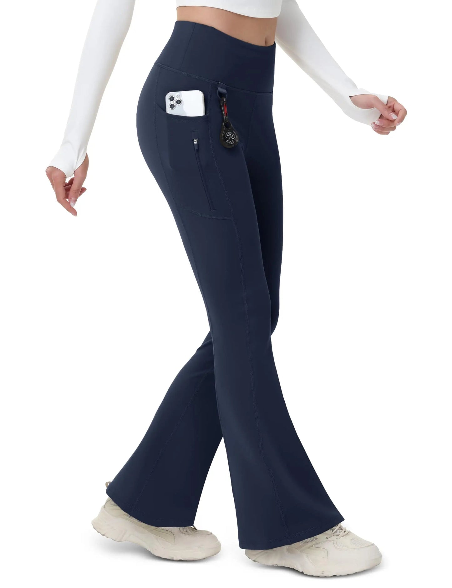 Legging thermique imperméable pour femme de la marque Beauté & Santé, tissu chaud et résistant à l'eau, ajusté au corps.