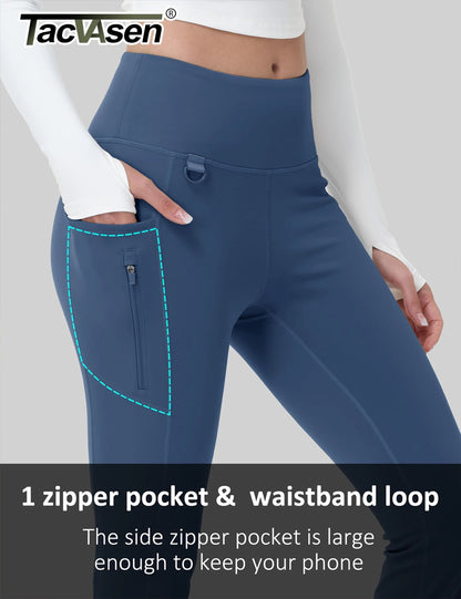 Legging thermique imperméable pour femme de la marque Beauté & Santé, tissu chaud et résistant à l'eau, ajusté et confortable.